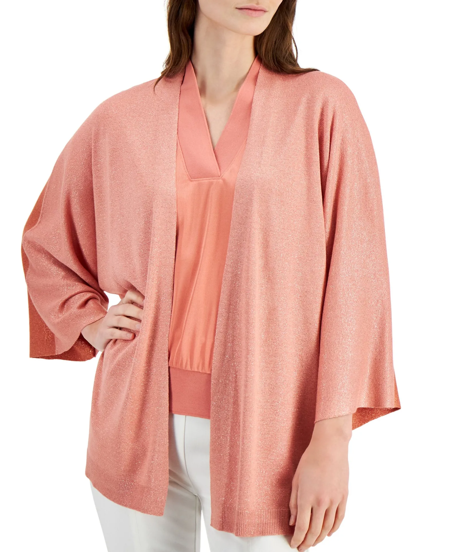 Women's Shimmer Colorblock Cardigan