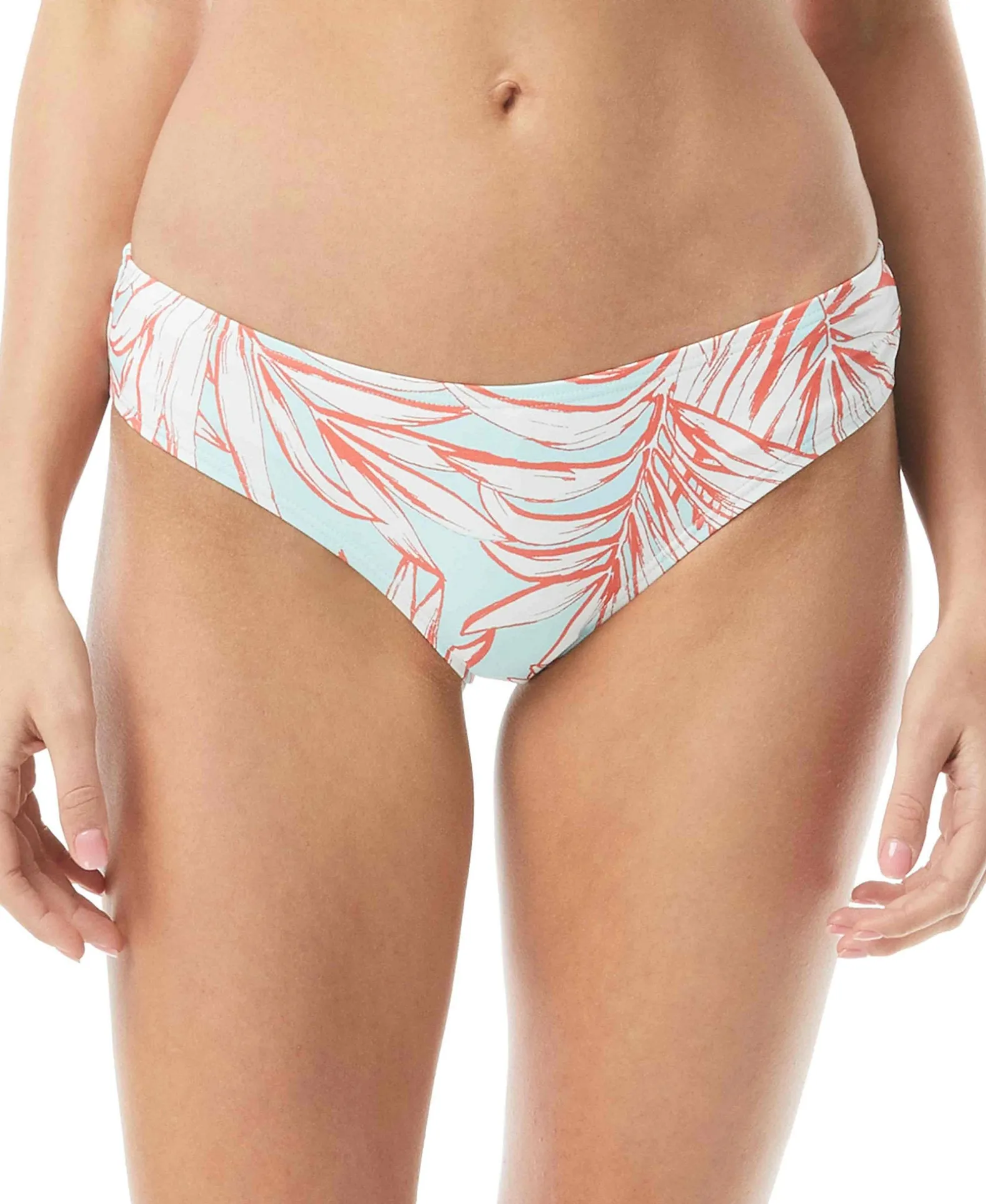 Women's Shirred Printed Bikini Bottoms