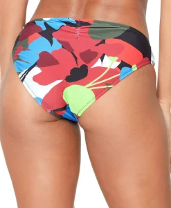 Women's Shirred-Side Hipster Bikini Bottoms