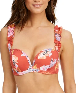Women's Skye Floral Bra-Sized Bikini Top