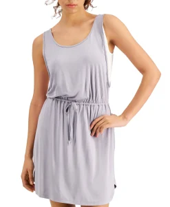 Women's Sleeveless Drawstring Colorblocked Dress