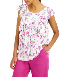 Women's Sleeveless Printed Top