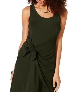 Women's Sleeveless Tie-Front Dress