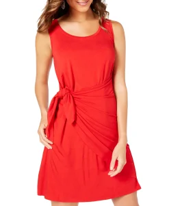 Women's Sleeveless Tie-Front Dress