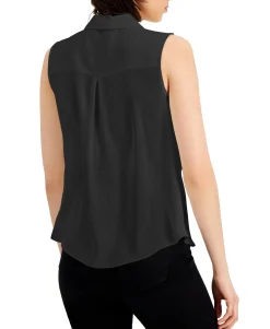 Women's Sleeveless Twist-Front Top