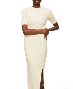 Women's Slit Knitted Skirt