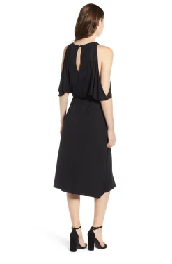 Women's Slit Sleeve Wrap Style Dress