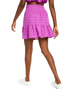 Women's Smocked-Waist Mini Skirt