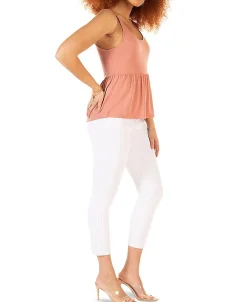 Women's Soft Peplum Knit Cami Top
