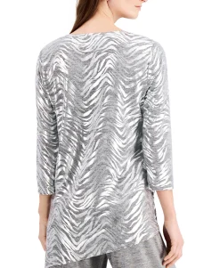 Women's Space-Dyed Knit Top