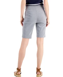 Women's Striped Bermuda Shorts