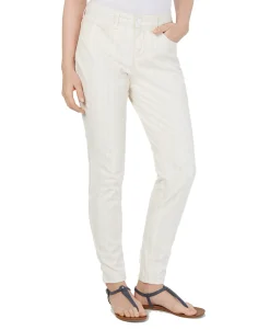 Women's Striped Curvy Skinny-Fit Jeans