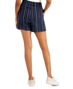 Women's Striped Pull-On Shorts
