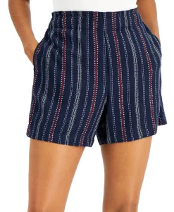 Women's Striped Pull-On Shorts
