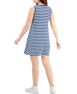Women's Striped Sleeveless Dress