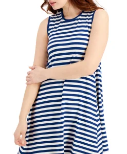 Women's Striped Sleeveless Dress