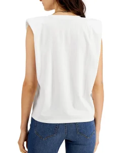 Women's Strong-Shoulder V-Neck T-Shirt