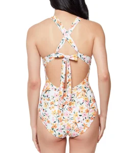 Women's Summer Dreaming Tie-Front One-Piece Swimsuit