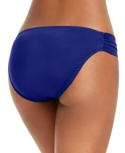 Women's Sunset Solids Side-Shirred Hipster Bikini Bottoms