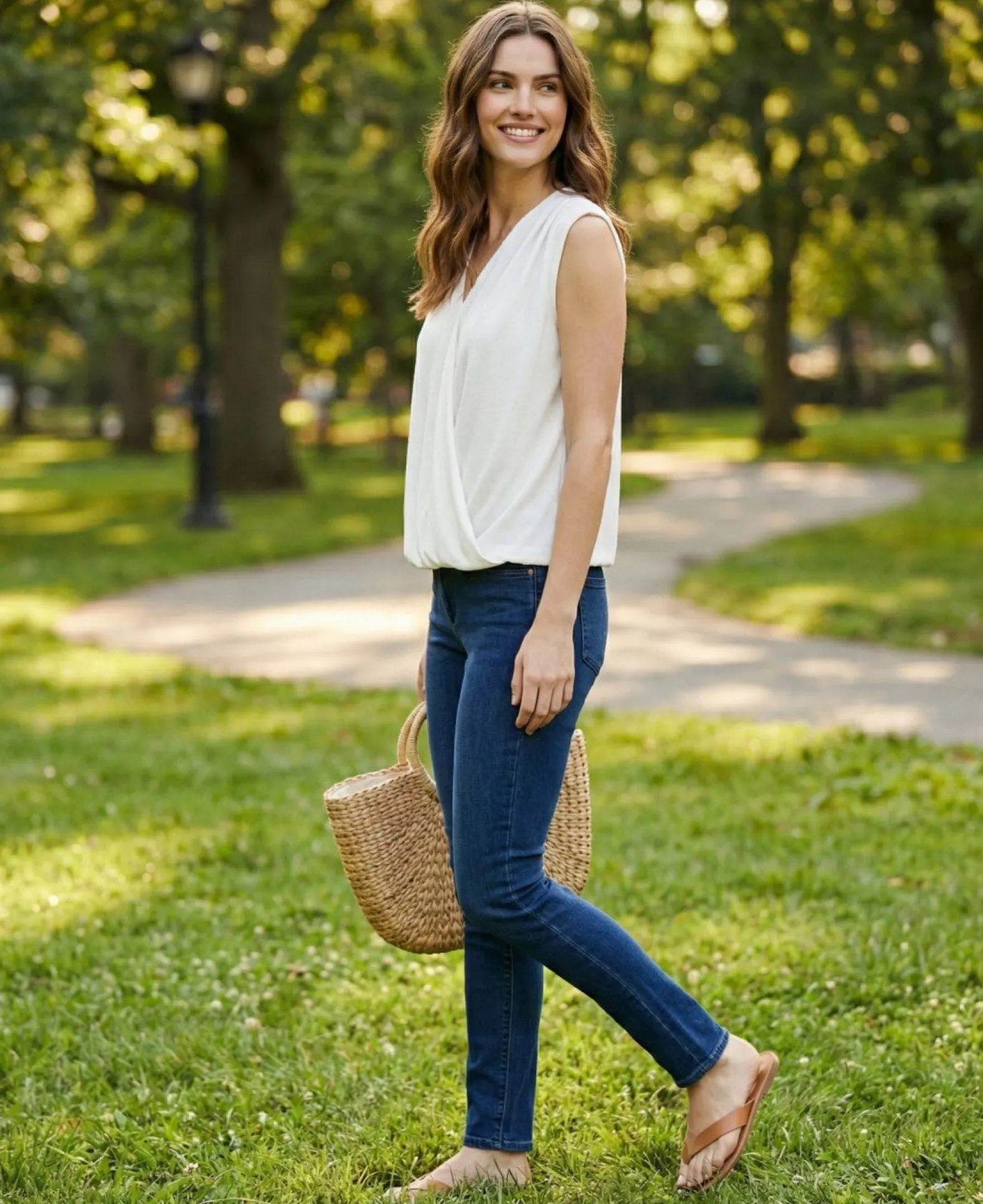 Women's Surplice V-Neck Top