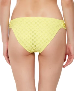 Women's Sweet Tooth Solids Shirred Hipster Bikini Bottoms