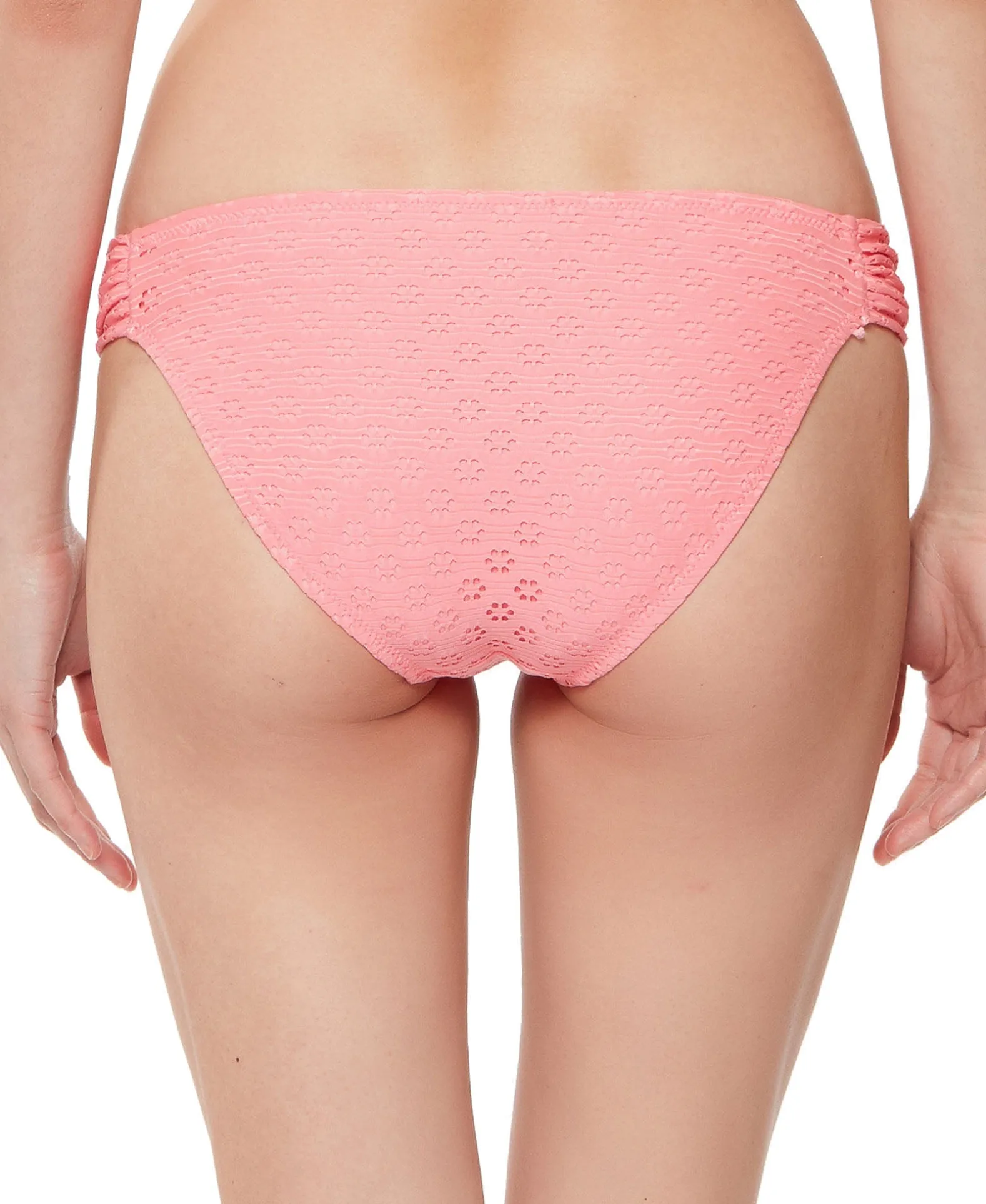 Women's Sweet Tooth Solids Shirred Hipster Bikini Bottoms