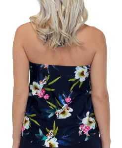 Women's Tahiti Beach Printed T-Back Underwire Tankini Top