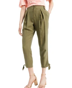 Women's Tapered Tie-Hem Pants
