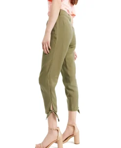 Women's Tapered Tie-Hem Pants