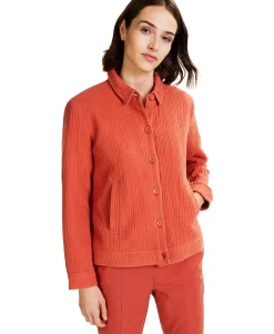 Women's Textured Button-Front Jacket