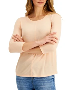 Women's Textured Seamed Top