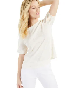 Women's Textured Volume Sleeve Top