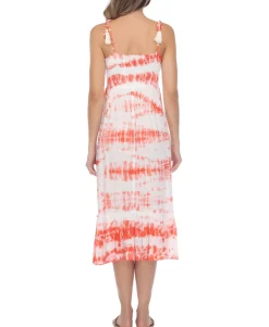 Women's Tie-Dye Cover-Up Midi Dress