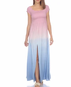 Women's Tie-Dye Maxi Dress Cover-Up