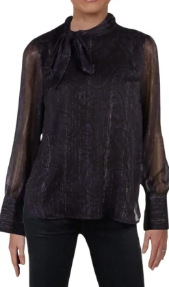 Women's Tie-Neck Blouse