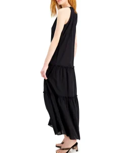 Women's Tiered Halter Maxi Dress