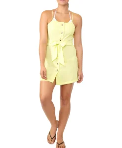 Women's Tie-Waist Button-Front Cover-Up Dress