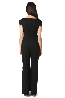 Women's Tie-Waist Crepe Jumpsuit