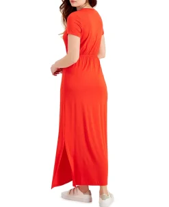Women's Tie-Waist Maxi Dress