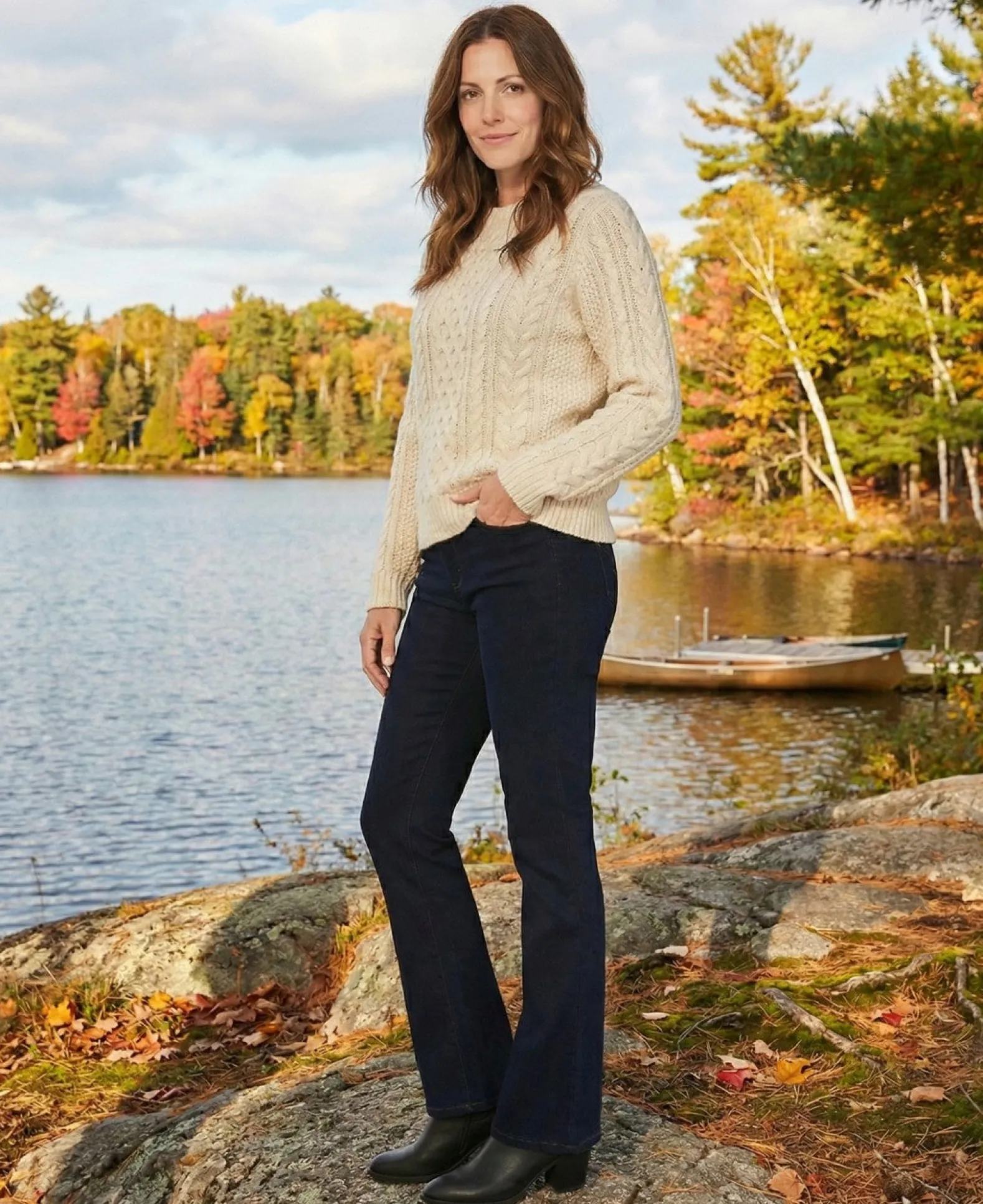 Women's Tummy-Control Bootcut Jeans