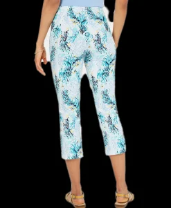 Women's Tummy-Control Printed Capris
