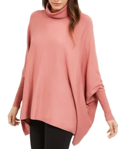 Women's Turtleneck Poncho Sweater