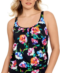 Women's Underwire Blouson Tankini Top