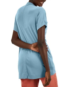 Women's V-Neck Exposed-Seam Top