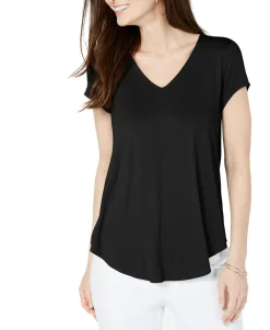 Women's V-Neck Knit T-Shirt