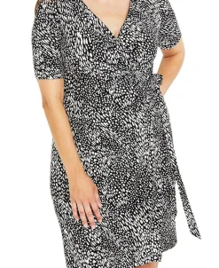 Women's Waist-Tie Surplice Maternity Dress