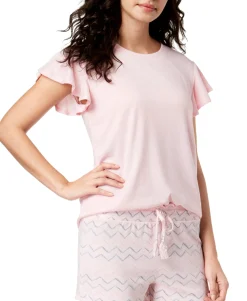 Women's Whisperluxe Flutter-Sleeve Pajama Top