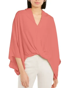 Women's Wide-Sleeve Surplice Blouse