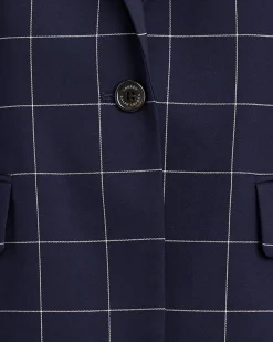Women's Windowpane Check Blazer